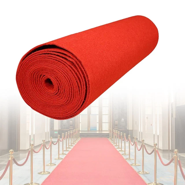 Tapis De Couloir Pour Mariage - Longueur 25 M, Largeur 1 M - Épaisseur 2 Mm, Polyester Rose - Pour église, Jardin, événements - 6