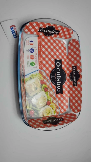 Cuisine Auflaufform 2 Liter, ca. 32 x 20 cm, Glas Kochen, Backen
