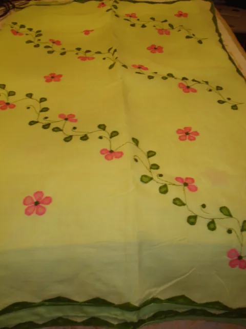 Ladies / Girl's Pure Cotton Saree With Cutwork