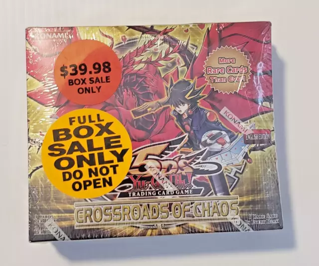 Yu-Gi-Oh 5Ds Crossroads of Chaos Booster Box Upper Deck Konami  Factory Sealed