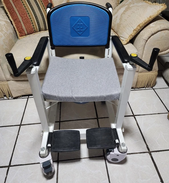 PATIENT LIFT WHEELCHAIR for Home,Portable Transfer Lifter Shower Chair
