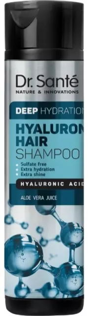 Hyaluron Hair Shampoo Deep Hydration Herbal Ingredients 250ml Dr. Sante