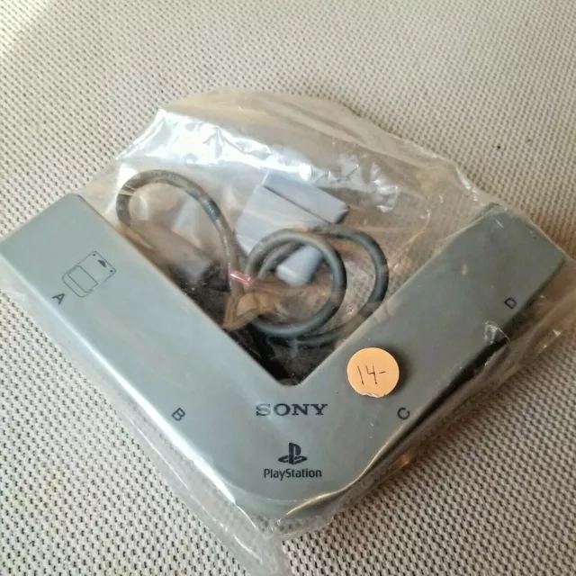 Official Sony PS1 Multitap Gray SCPH 1070 Controller Hub N1158 4 Player