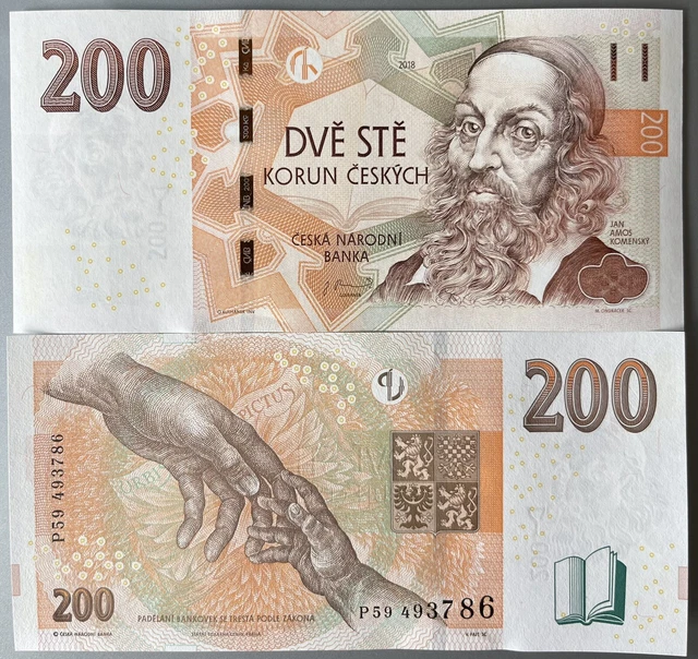 Czech Republic 200 Korun 2018 P-19 UNC