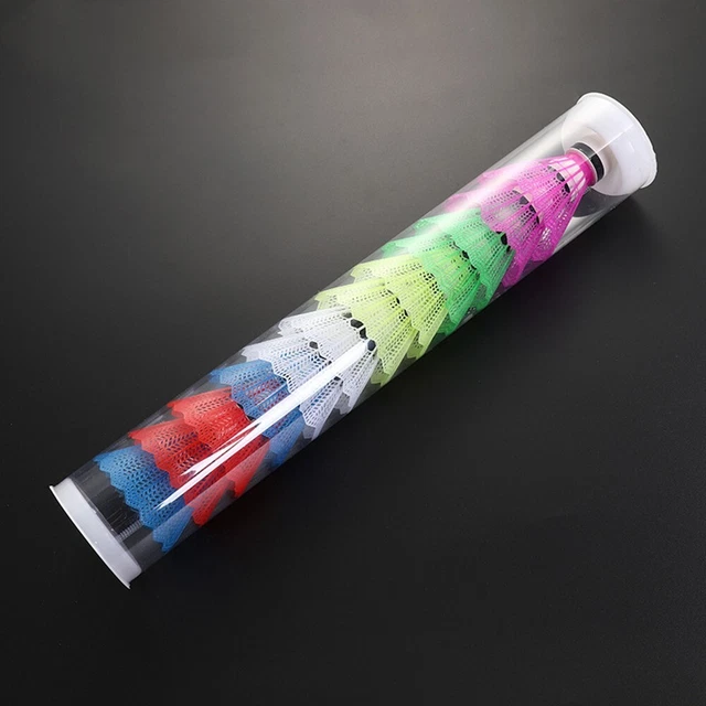 12 Pz Colorato Badminton Volani Schiuma Palline Allenamento Sport Gioco Plastica