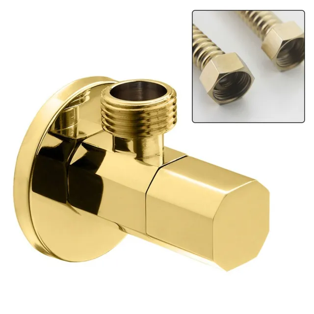 Válvula angular de latón premium ideal para el control de agua en diversas aplicaciones