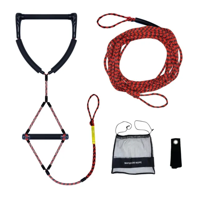 75ft Water Skiing Rope & Handle Combo Floating Surf Rope Wakeboard Ropes