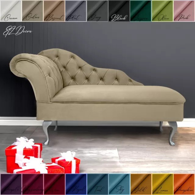 Chaise Lounge Chesterfield Sofa Cedar Beige Accent Chair Lucian Tufted Longue