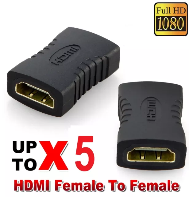 HDMI Female to Female Joiner Coupler Cable Adapter Extender Connector 4K HD TV