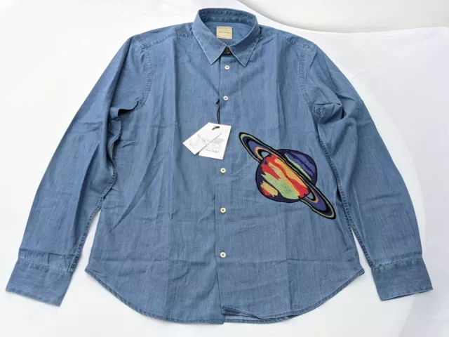 Paul Smith Mainline Explorer Planet Denim Shirt Size: L RRP: £300