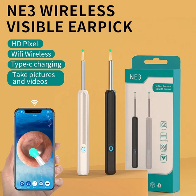 Wi -Fi visible wax elimination spoon, USB 1080P HD load otoscope C9O9