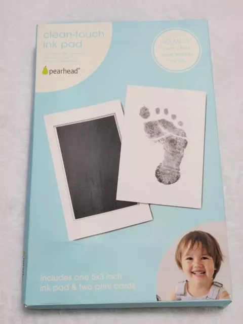 Baby Handprint or Footprint Clean-Touch Ink Pad Kit, Baby Print 3x5 M/L