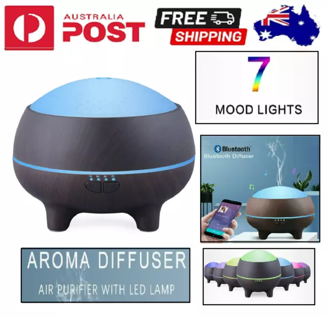 BT Aroma Diffuser Essential Aromatherapy Oil Humidifier Ultrasonic Air Purifier