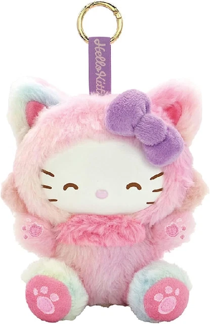 AstraGlam Porte-clés en peluche Chat noir – Charmant accessoire de sac cadeau pour dames, Porte-clés en peluche doux pour sac à main, sac à dos ou clés de voiture