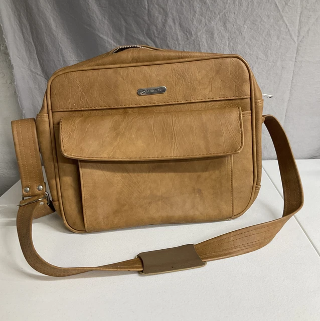 Vintage Samsonite Cordoba Shoulder Luggage Carry On Tote Bag Brown