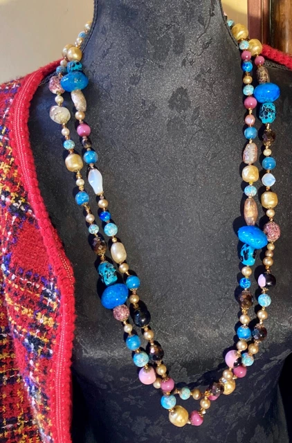 ANCIEN COLLIER EN Pate De Verre Vintage Murano ??? EUR 35,00 - PicClick FR