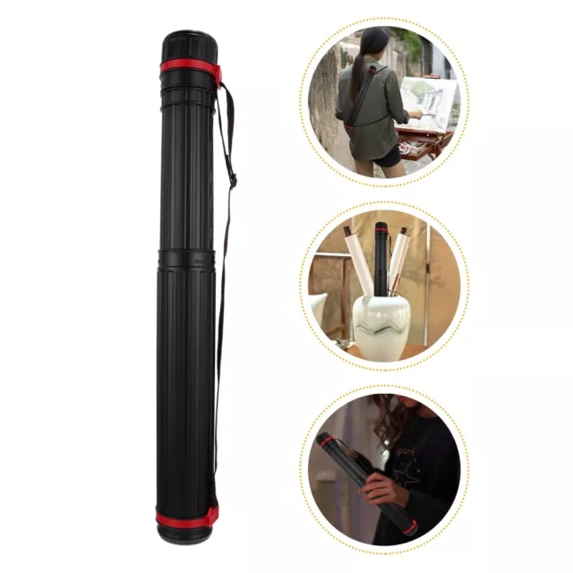 Poster Tube Plastic Telescoping Documents Storage Expandable Carrying Case