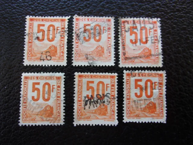 Frankreich - Briefmarke Y&t Paket Post Und Andere N° 15 x6 Gestempelt (CYN3)