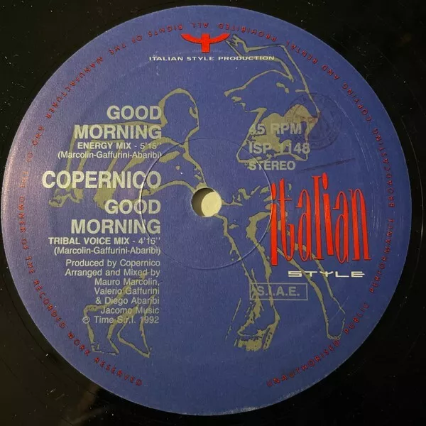 COPERNICO Good Morning  12" single mix Condizioni buone 2