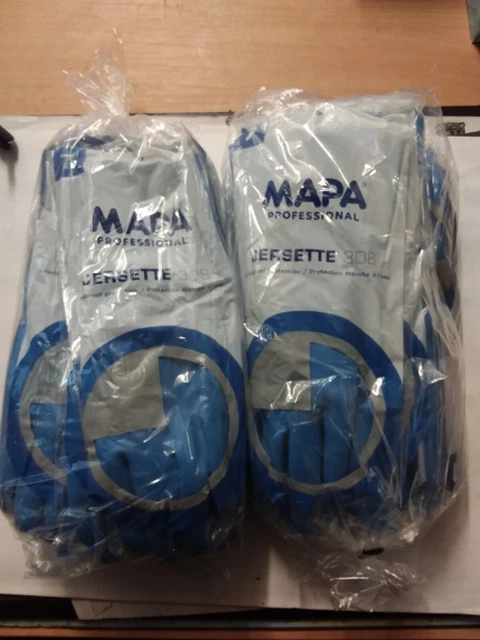 MAPA PROFESSIONAL JERSETTE 308 Latex Food Safe Gloves 10 Pairs Size 7 MAPA PROFESSIONAL JERSETTE 308 Latex Food Safe Gloves 10 Pairs Size 7