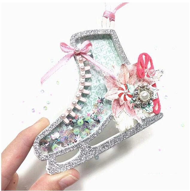Ice Skates Metal Cutting Dies Stencils Scrapbooking Album Decorative Embossing