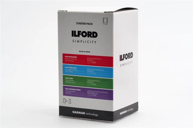 ILFORD Simplicidad Motor de Arranque Kit B/W Desarrollar Paradas Fixer Wetting (