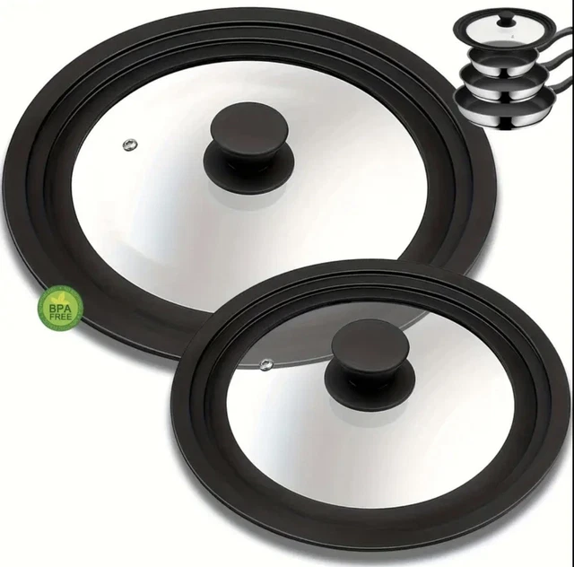 COPERCHIO VETRO TEMPERATO CM10 BORDOINOX E SFIATO VAPORE – Casalinghi