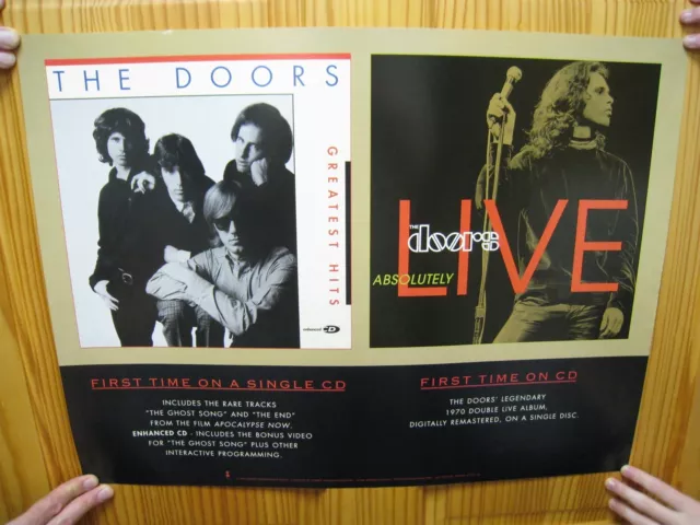 The Doors Poster Absolutely Live Greatest Hits First Time On CD Band Shot