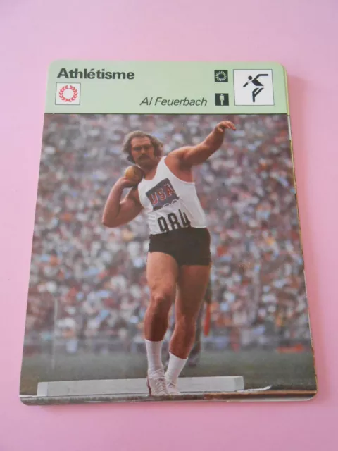 Athlétisme Al Feuerbach Fiche Card 1978