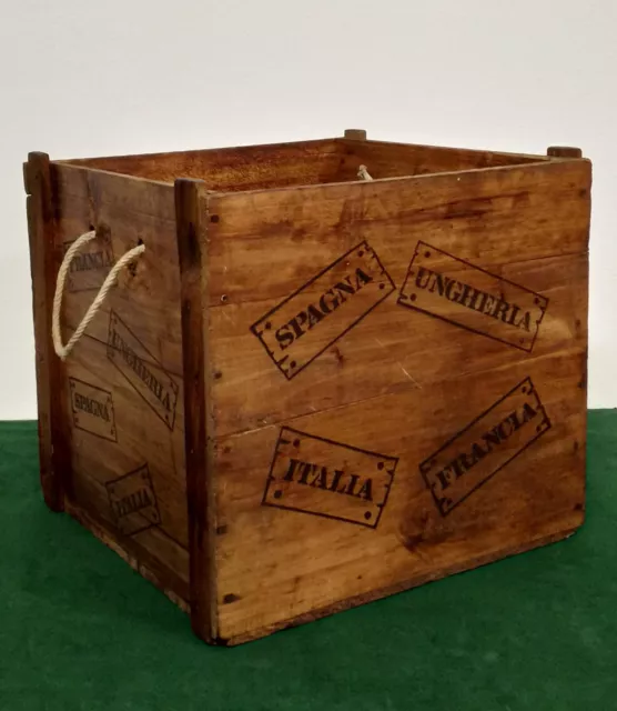 Cassa In Legno con Maniglie