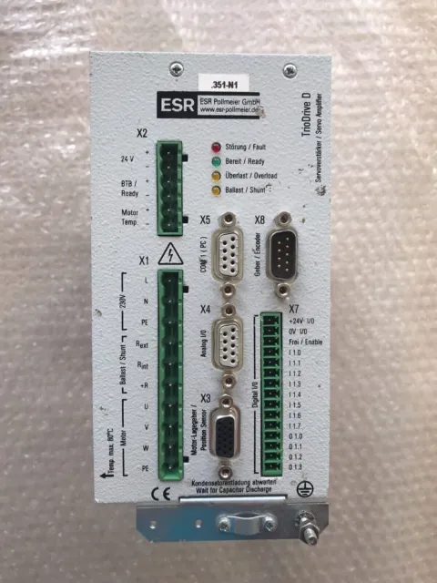 ESR Pollmeier TrioDrive D Servo Amplifier / BN 6753.3531