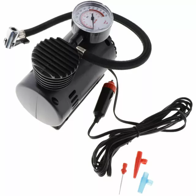 Compresseur d'air robuste 12 V avec manomètre numérique, kit de gonflage de pneus, gonfleur