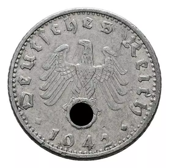 MGS DRITTES REICH 50 Reichspfennig 1942 F ss+