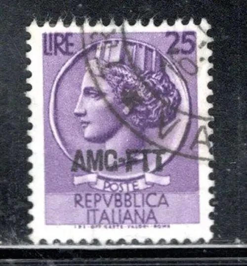 Italy  Italian Trieste Overprint Amg Ftt  Stamps Used Lot 1022Ar