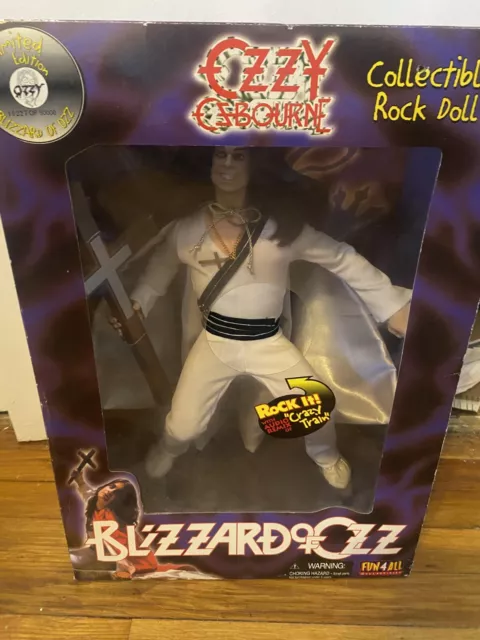 [NEW] Vintage Ozzy Osbourne Blizzard Of Ozz Figure Damaged Box New