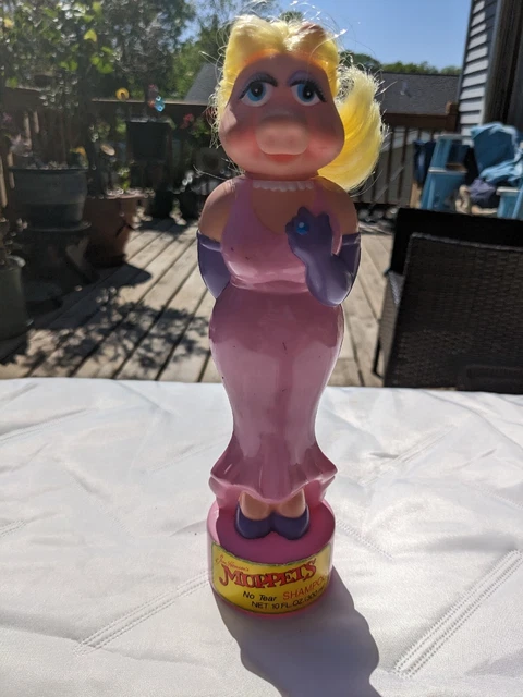 Jim Henson‘s Muppets no tear shampoo 1988 Miss Piggy Empty Bottle