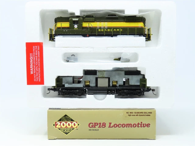 HO Scale Proto 2000 8850 SAL Seaboard Air Line EMD GP18 Diesel #400 - Bad Gears