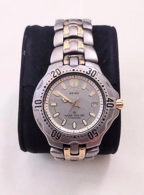 CITIZEN ECO DRIVE TITANIUM WR200 Solar Tech 180 GN 4 S con batteria nuova N graffio EUR 111 69 PicClick IT