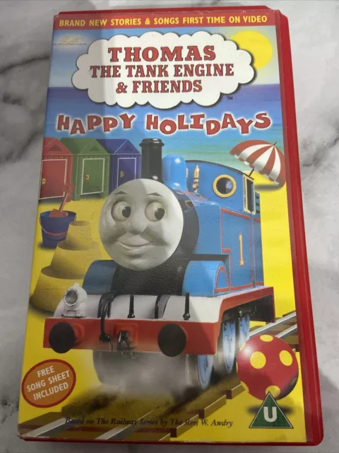 THOMAS THE TANK Engine And Friends VHS VIDEO 1999 HAPPY HOLIDAYS Red ...