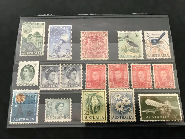 Pre Decimal Australian Stamps - some uncancelled