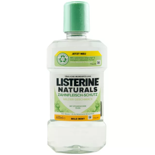 Listerine Rince-Bouche Naturals Zahnfleisch-Schutz 1 X 600ml Doux Saveur