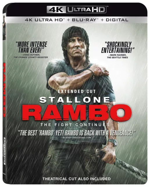 Rambo (4K UHD Blu-ray) Sylvester Stallone Julie Benz Paul Schulze