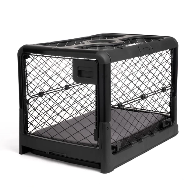 Diggs Revol Dog Crate Ash Medium New In Worn Box Portable Travel Dog Crate