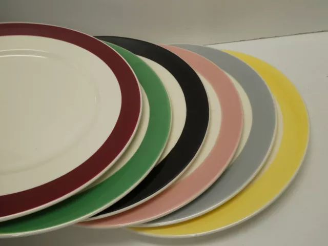 VINTAGE MYOTT RETRO 1960s  SET OF 6 DINNER PLATES