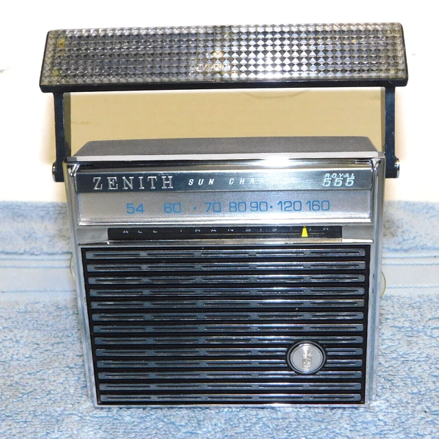 VTG 1965 Zenith Sun Charger Royal 555 AM Transistor Radio VTG 1965 Zenith Sun Charger Royal 555 AM Transistor Radio