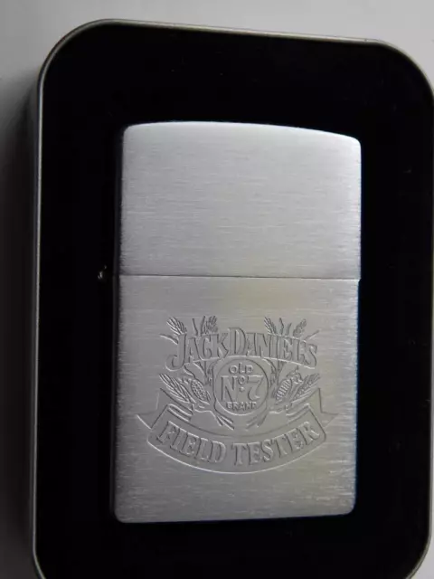 Jack Daniels  Zippo Lighter Old No 7 Field Tester Whiskey 2001 Sealed New Tin