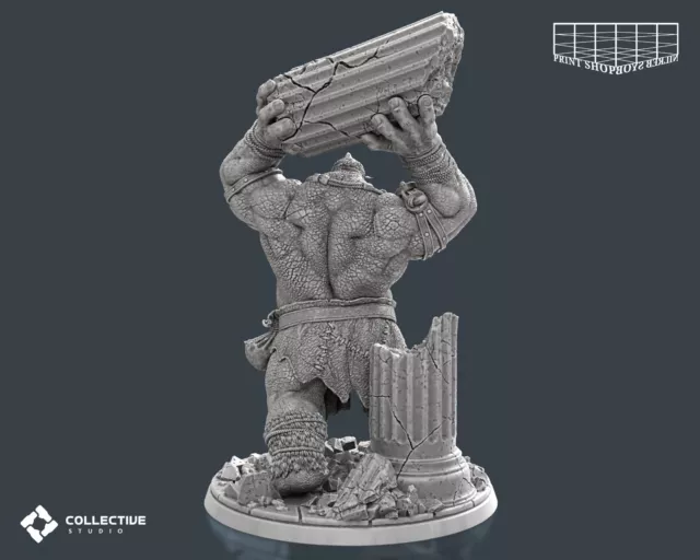 Einäugiger Riese Miniature Cyclops Figurine pour Ttrpg Wie D&d 5e Pathfinder Dsa 3