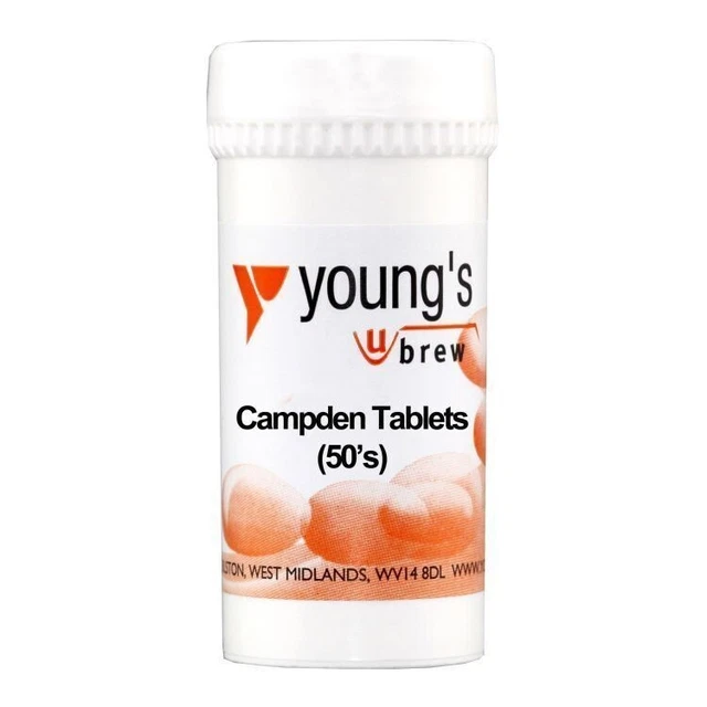 50 x YOUNG'S Compresse Campden - Conservare Sterilizzare Vino Sidro