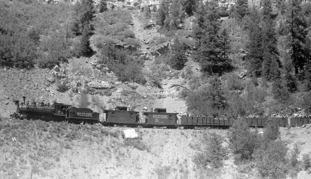 RGS RIO GRANDE Southern Railroad Train Engine No 74 Old Train Photo $9. ...