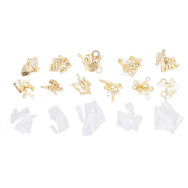 1000Pcs Spade Crimp Terminal Brass Disconnect Crimp Terminal Spade Connector